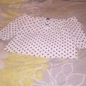 Plus Size Off The Shoulder Shirt